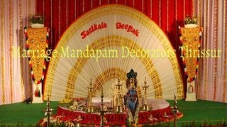 Wedding Mandapam Decorators Thrissur