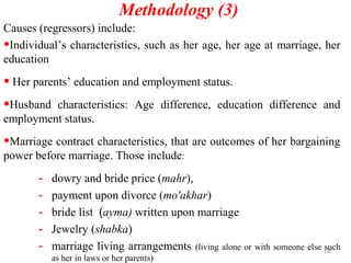 Marriage Outcomes and Women Empowerment after Marriage: A Three ...
