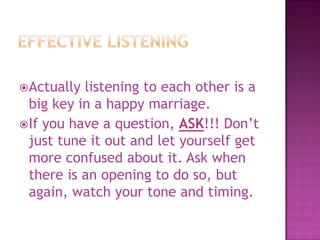 Marriage Tips & Techniques