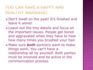 Marriage Tips & Techniques