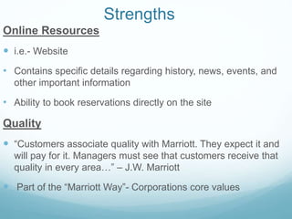 The Marriott: It's Core Strategies & More | PPTX