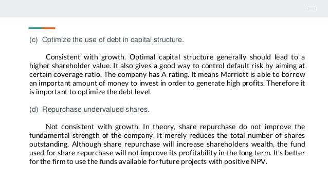 Marriott corporation cost of capital case study solution image