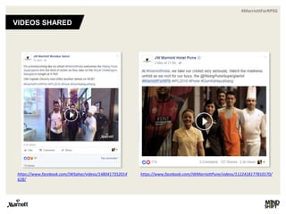 #MarriottForRPSG
VIDEOS SHARED
https://www.facebook.com/JWMarriottPune/videos/1122418177810170/https://www.facebook.com/JWSahar/videos/1480417352014
628/
 