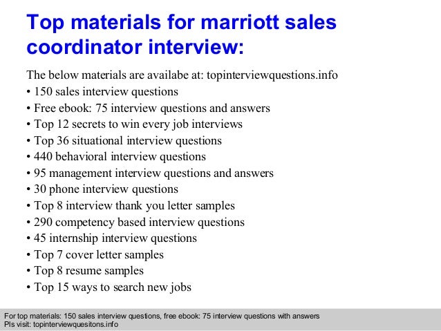 interview questions marketing coordinator