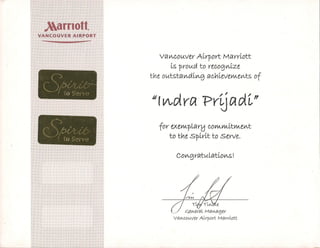 Marriott Spirit To Serve