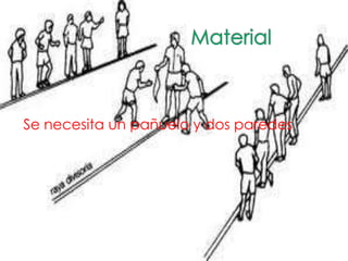 Se necesita un pañuelo y dos paredes
 