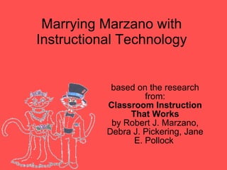 Marrying Marzano with Instructional Technology based on the research from: Classroom Instruction That Works by Robert J. Marzano, Debra J. Pickering, Jane E. Pollock  
