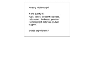 Customer referral value
     LOYAL CUSTOMER                                            SOCIAL CUSTOMER



                                                                              receipt
                                                                              $100




        receipt                                receipt
        $200                                    $50


                                                                              receipt
                                                                               $50

                                                
     Higher Lifetime Value                          
                                                               Higher Referral Value


According to Kumar, Petersen, and Leone, your most valuable customers are those whose
word of mouth brings in the most proﬁtable new customers, regardless of how much they
themselves buy.
 