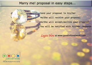 Marry Me! Proposal in Easy Steps...