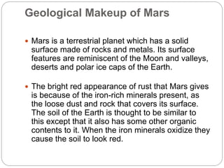 Mars, our Neighbor Red Planet | PPT