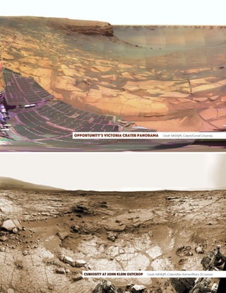 41
Opportunity’s victoria crater panorama Credit: NASA/JPL-Caltech/Cornell University
Curiosity at JOHN KLEIN OUTCROP Credit: NASA/JPL-Caltech/Ken Kremer/Marco Di Lorenzo
 
