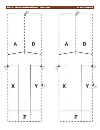 Student Worksheet | Make a Mars Helicopter Page 2/2
NASA Jet Propulsion Laboratory | Education jpl.nasa.gov/edu
A B
X Y
Z
A B
X Y
Z
61
NASA Jet Propulsion Laboratory | Education	 jpl.nasa.gov/edu
 