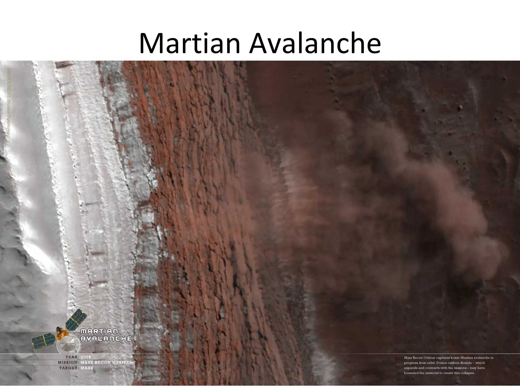 Martian Avalanche 