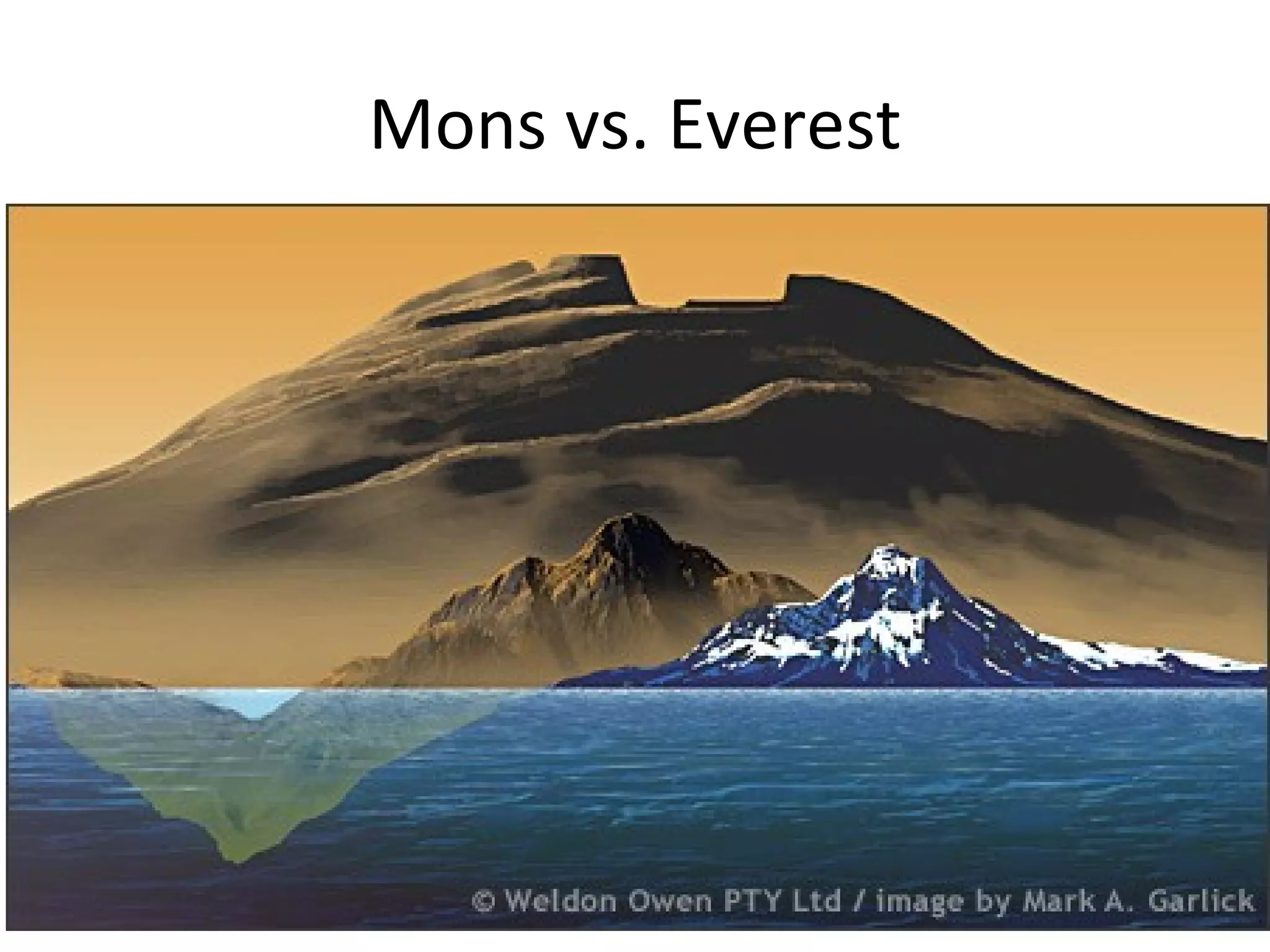 Mons vs. Everest 