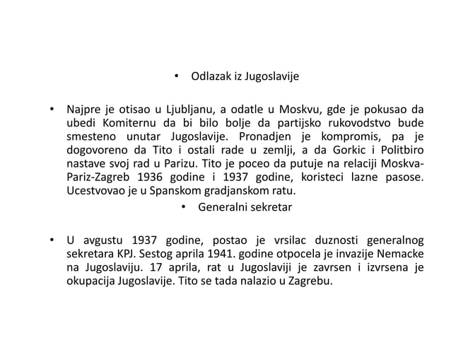 Marsal josip broz tito | PPT