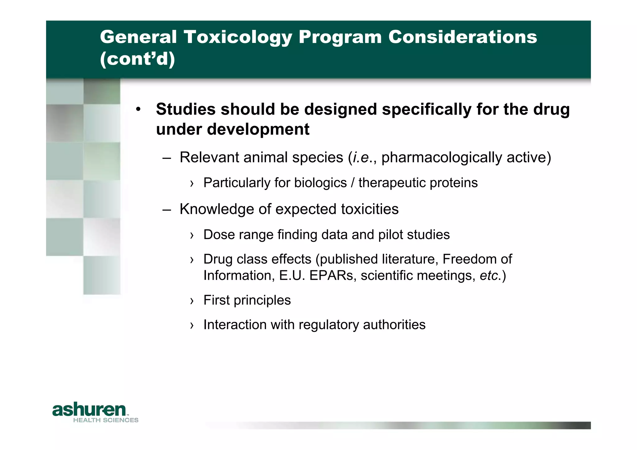 Preclinical Development Planning for Emerging Pharma and Biotech Firms