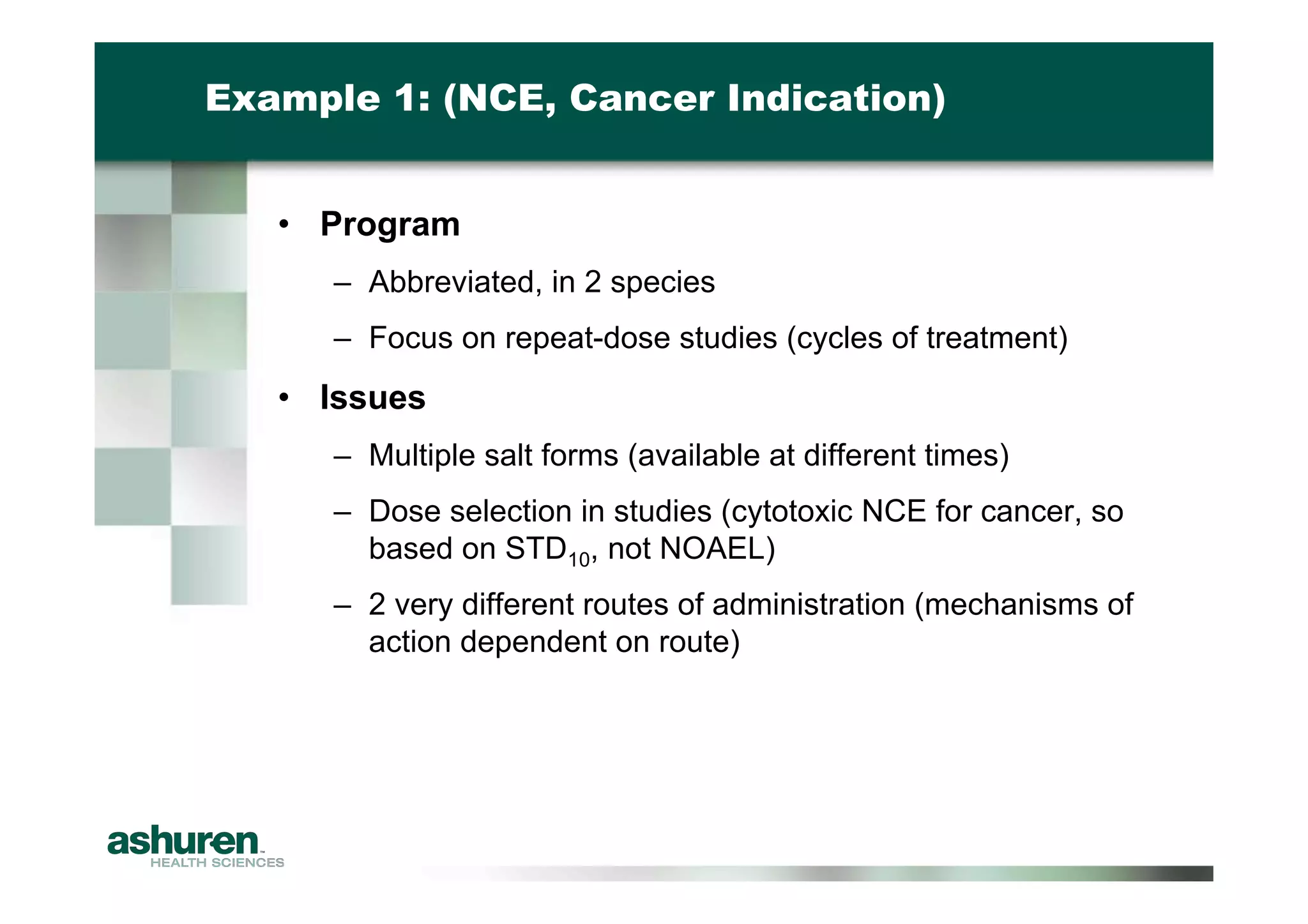 Preclinical Development Planning for Emerging Pharma and Biotech Firms