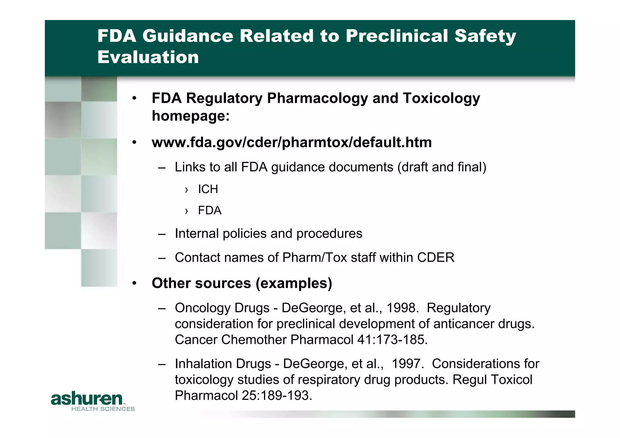 Preclinical Development Planning for Emerging Pharma and Biotech Firms