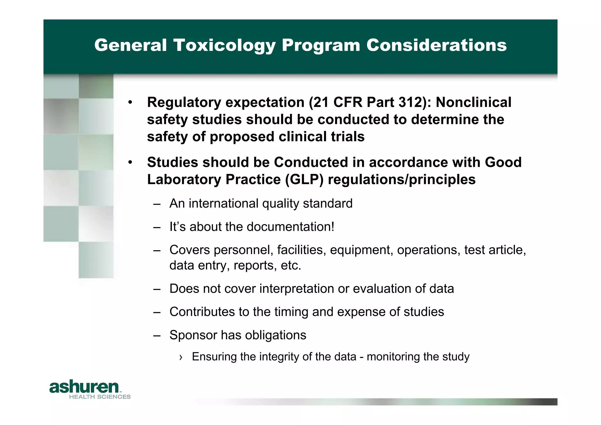 Preclinical Development Planning for Emerging Pharma and Biotech Firms