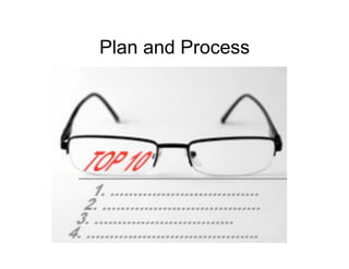 Plan and Process
 