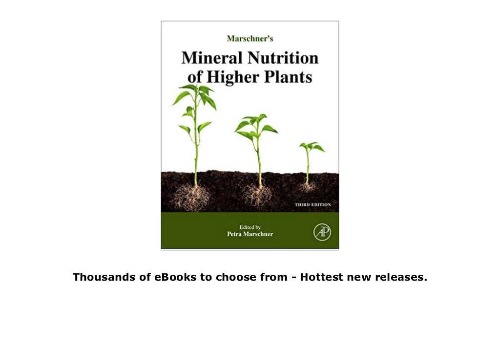 [EPUB] Marschner s Mineral Nutrition of Higher Plants BY Petra Marschner