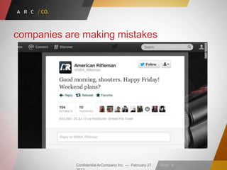 Confidential ArCompany Inc. — February 27, Slide · 8
companies are making mistakes
 
