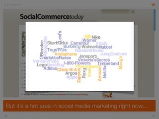 10




But it’s a hot area in social media marketing right now...
 
