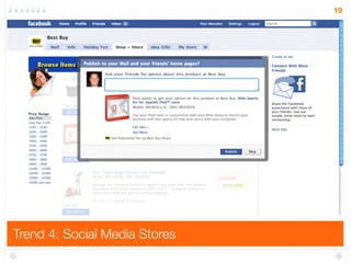 19




Trend 4: Social Media Stores
 