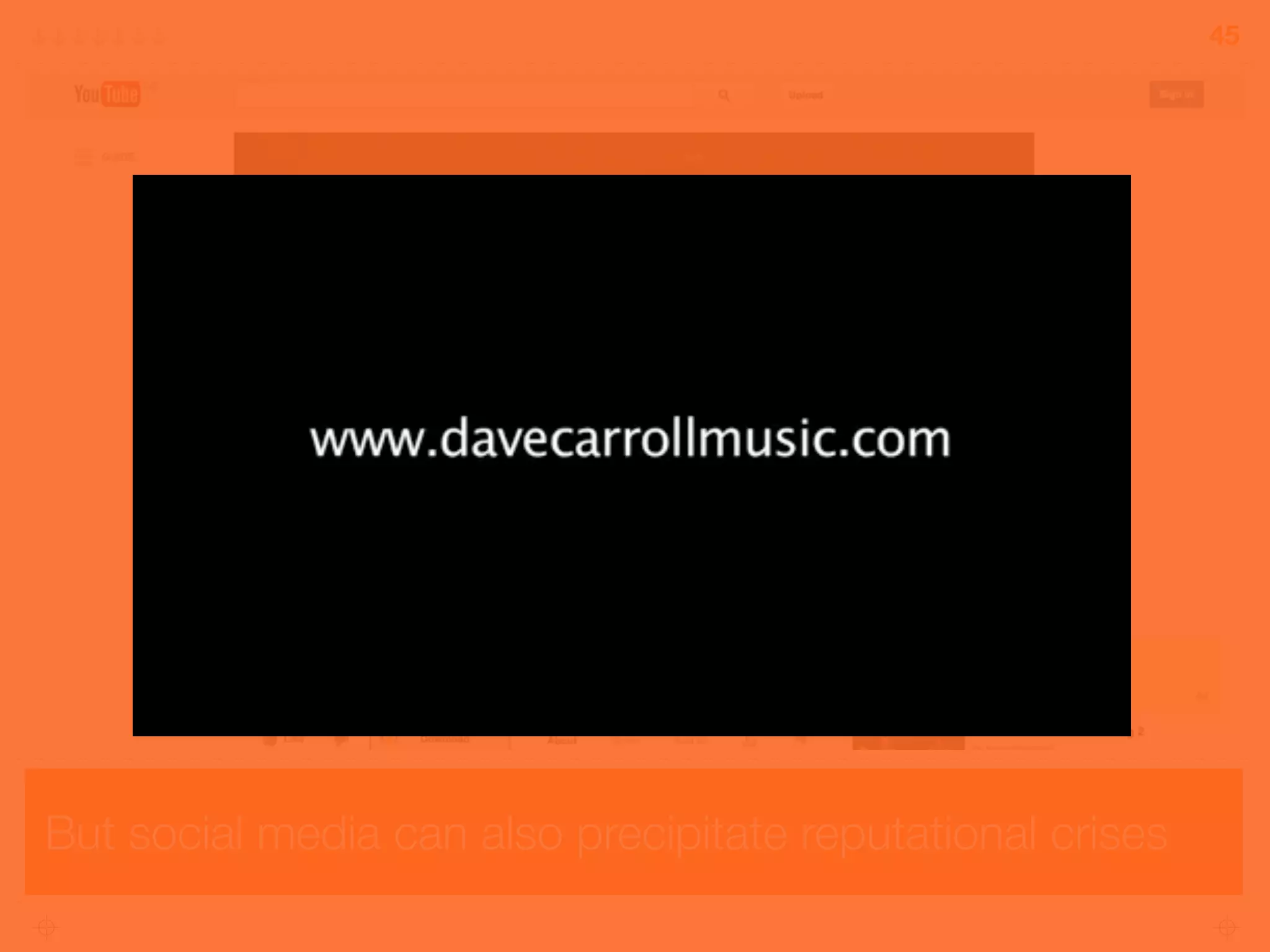 But social media can also precipitate reputational crises
45
 