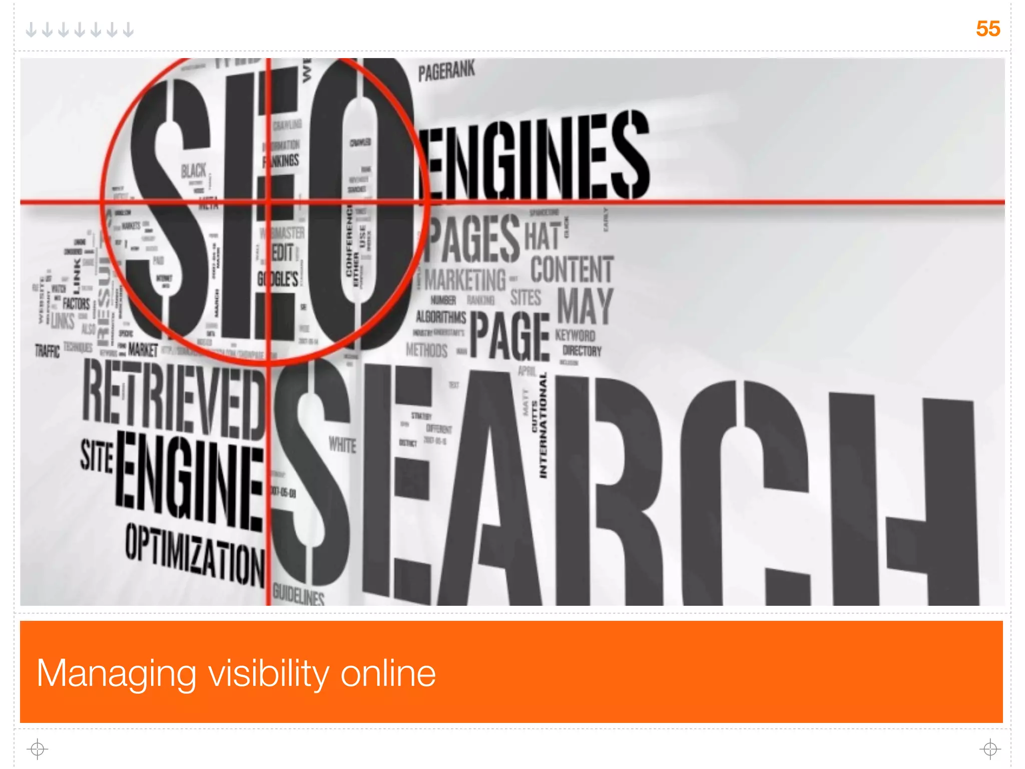 55
Managing visibility online
 