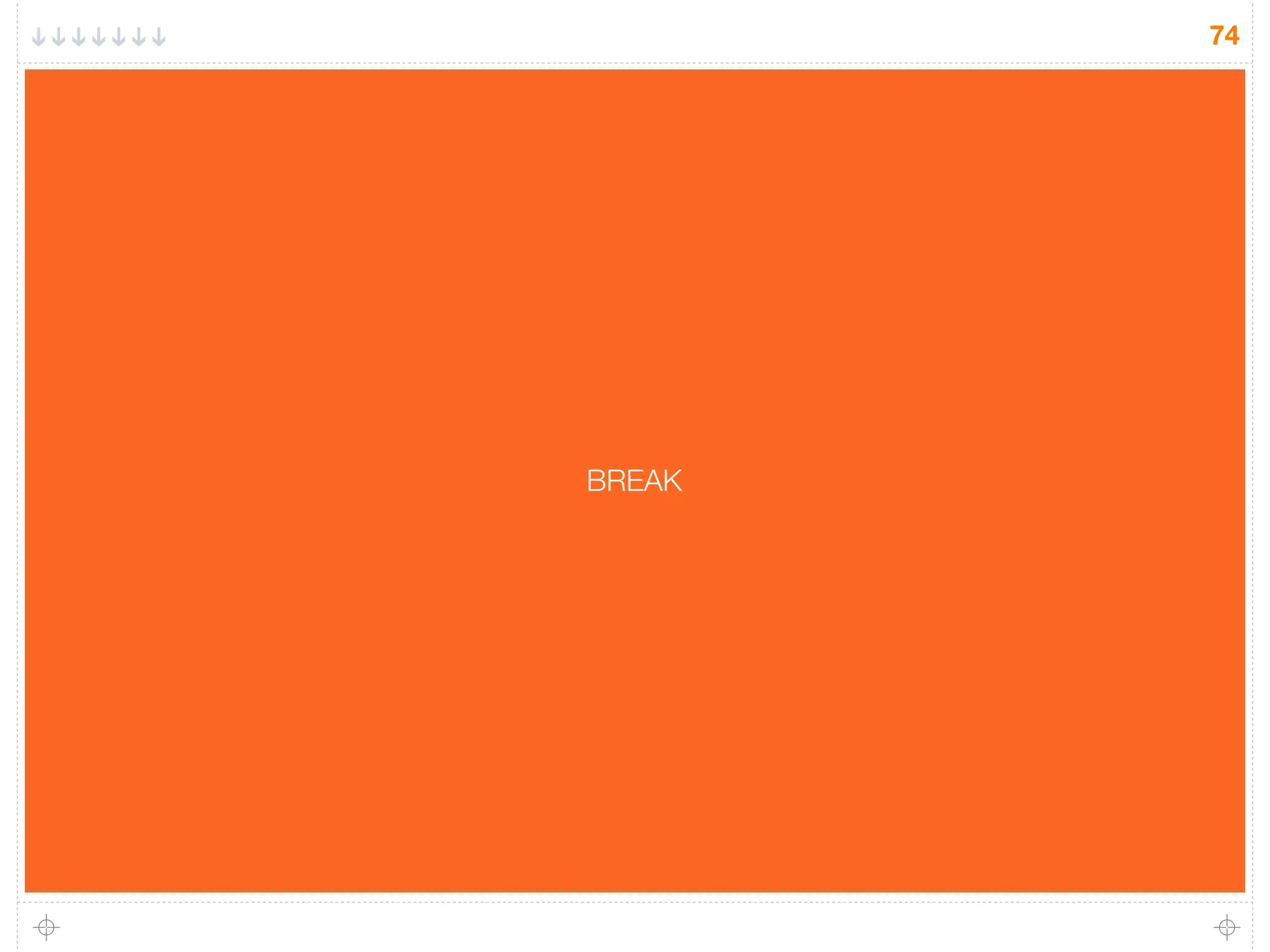 74
BREAK
 