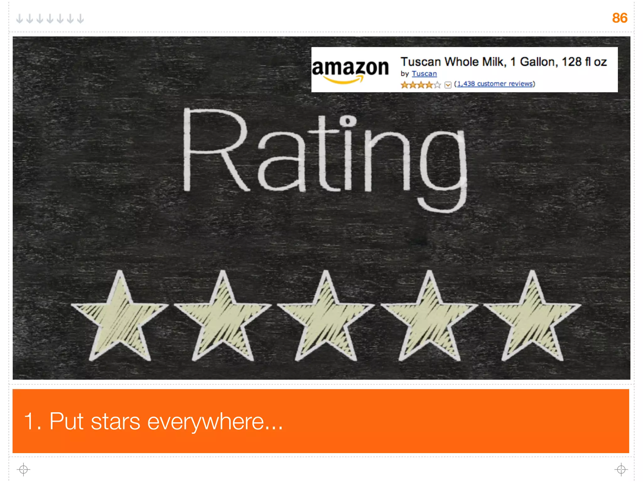 1. Put stars everywhere...
86
 