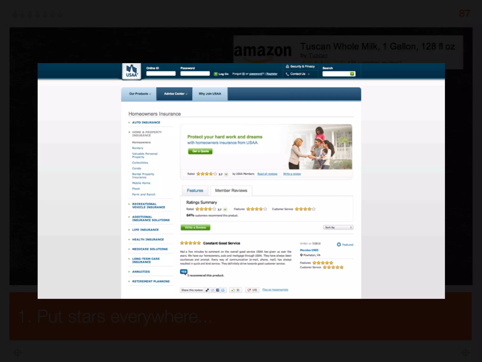 1. Put stars everywhere...
87
 