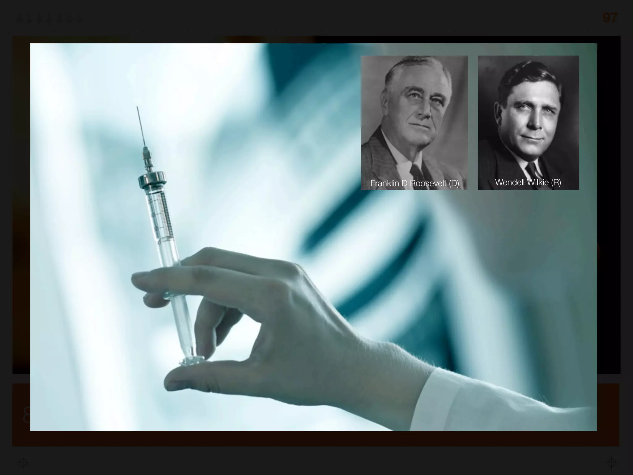 8. Realign marketing... with reasons-to-recommend
97
40% of your Promoters
Haven’t Recommended
Wendell Wilkie (R)Franklin D Roosevelt (D)
 