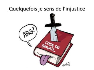 Quelquefois je sens de l’injustice
 