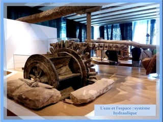 L’eau et l’espace : système
hydraulique

 