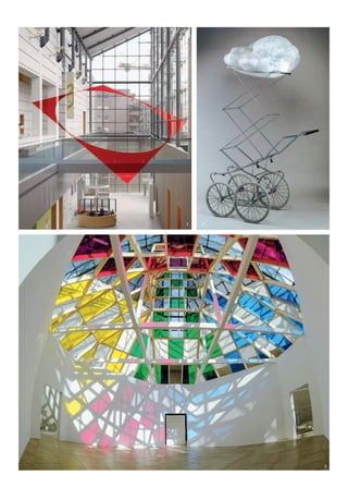 178
Marseille Provence à ciel ouvert
DOUBLE DISQUE ÉVIDÉ PAR LES TOITS, FELICE VARINI
Felice Varini réalise une peinture monumentale, dont le point de
vue se situe sur la terrasse du château de l’Empéri. L’espace archi-
tectural est le terrain d’action de cet artiste franco-suisse installé
à Paris depuis 1978. À partir d’un point de l’espace, situé en général
à hauteur des yeux de l’artiste, le spectateur découvre une forme géo-
métrique simple exécutée sur les murs offrant l’illusion qu’elle a été
peinte sur un seul plan. En s’éloignant du point de vue, il fait l’expé-
rience d’une peinture fragmentée et d’une infinité de points de vue.
Commissariat: Juliette Laffon. Coproduction: Ville de Salon-de-Provence, Marseille-Provence 2013.
Avec le soutien de ProHelvetia.
DANIEL BUREN
L’artiste investit Istres et expose, questionne et transforme les lieux.
Commissariat: Juliette Laffon. Coproduction: Ville d’Istres, Marseille-Provence 2013
NUAGE
Manifestation subtile ou grandiose du cycle de la vie, le nuage est
un motif de fascination aux attributs du merveilleux : l’insaisis-
sable, la métamorphose, et, surtout, l’apesanteur. L’exposition
explore la vision renouvelée d’une figure, qui, de l’Orient à l’Oc-
cident, n’a cessé de travailler l’espace de la peinture et de l’art.
De Magritte, Man Ray et Jean Arp à Andy Warhol ou Javier Pérez,
elle associe sculptures, installations, peintures, art sonore, photogra-
phies, cinéma, mode, au milieu desquels s’invitent fragments de la
nature ou trésors anciens, comme cet exceptionnel ensemble d’oreil-
lers chinois du xiiie siècle en forme de nuages.
Commissariat: Michèle Moutashar. Coproduction: Ville d’Arles, Marseille-Provence 2013
Istres
Divers lieux
5 juillet
au 31 décembre
Salon-de-Provence
Château de l’Empéri
24 mai
au 1er décembre
Partenaire projet
Arles
Musée Réattu
16 mai
au 31 octobre
Installations artistiques
à Salon-de-Provence et Istres
Musée Réattu
	 1 	 2
	 3
 