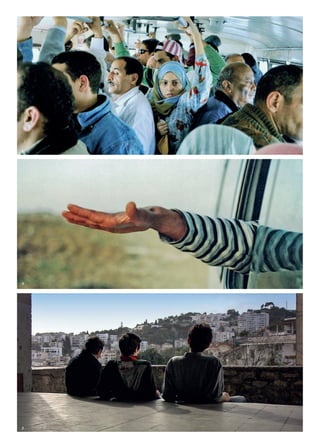 68
Marseille Provence accueille le monde
DE LA MÉDITERRANÉE À L’OCÉAN INDIEN
Sisygambis propose une installation multimédia sur trois écrans,
vaste périple cinématographique, rythmé de l’Égypte aux Comores
via la Tanzanie, le Kenya et Zanzibar. Porté par les musiques de
transe traditionnelles mêlées aux compositions électroniques,
les images croisées des cultures ancestrales et contemporaines,
le public est convié à un voyage sensoriel d’une grande intensité.
Production: Les 7 Portes avec Mécènes du Sud, Friche la Belle de mai, Zinc, Le Puits Sonore, Centre
International de Coopération Culturelle (Cicc), D.c.m.a. Académie de Musique de Zanzibar, Centre
Égyptien de Musiques et d’Arts (Cicc) et l’Agence de presse de la Télévision Égyptienne.
RENCONTRES INTERNATIONALES DES CINÉMAS ARABES
Ces rencontres sont mises en œuvre par Aflam, une association forte
de dix années de programmation des cinémas arabes, et du réseau
qu’elle a su créer au niveau national et international. Elles se dérou-
leront à la Villa Méditerranée et dans plusieurs cinémas de Marseille.
Le programme comporte une sélection compétitive de films
récents, des hommages et des films du patrimoine, ainsi qu’une
section «regards croisés» de cinéastes de toutes origines, illustrant
les questionnements et les grands courants de pensée qui traversent
le monde, notamment à travers les migrations et les diasporas.
Producteurs, distributeurs et diffuseurs professionnels et associatifs
nationaux et internationaux, critiques de cinéma, sont invités à dis-
cuter de la question de la circulation des films arabes en Méditerranée
et dans le monde à l’heure du web et du multimedia.
Production: Aflam. Coproduction: Marseille-Provence 2013, en partenariat avec la Villa Méditerranée,
avec le soutien du Centre national de la cinématographie.
Marseille
& autres villes
Villa Méditerrranée
& autres lieux
28 mai au 2 juin
Marseille
Villa Méditerranée
Esplanade J4
12 & 13 septembre
1. Demain, Alger,
Amin Sidi Boumédiène
2. Les Femmes du bus 678,
Mohamed Diab, 2010
3. Like twenty impossibles,
Anne Marie Jacir, 2003
	 1
	 2
	 3
 