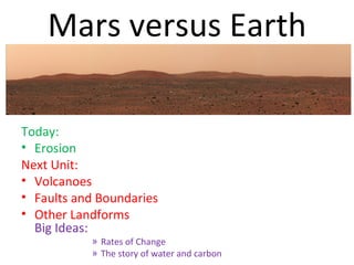 Mars versus Earth ,[object Object],[object Object],[object Object],[object Object],[object Object],[object Object],[object Object],[object Object]