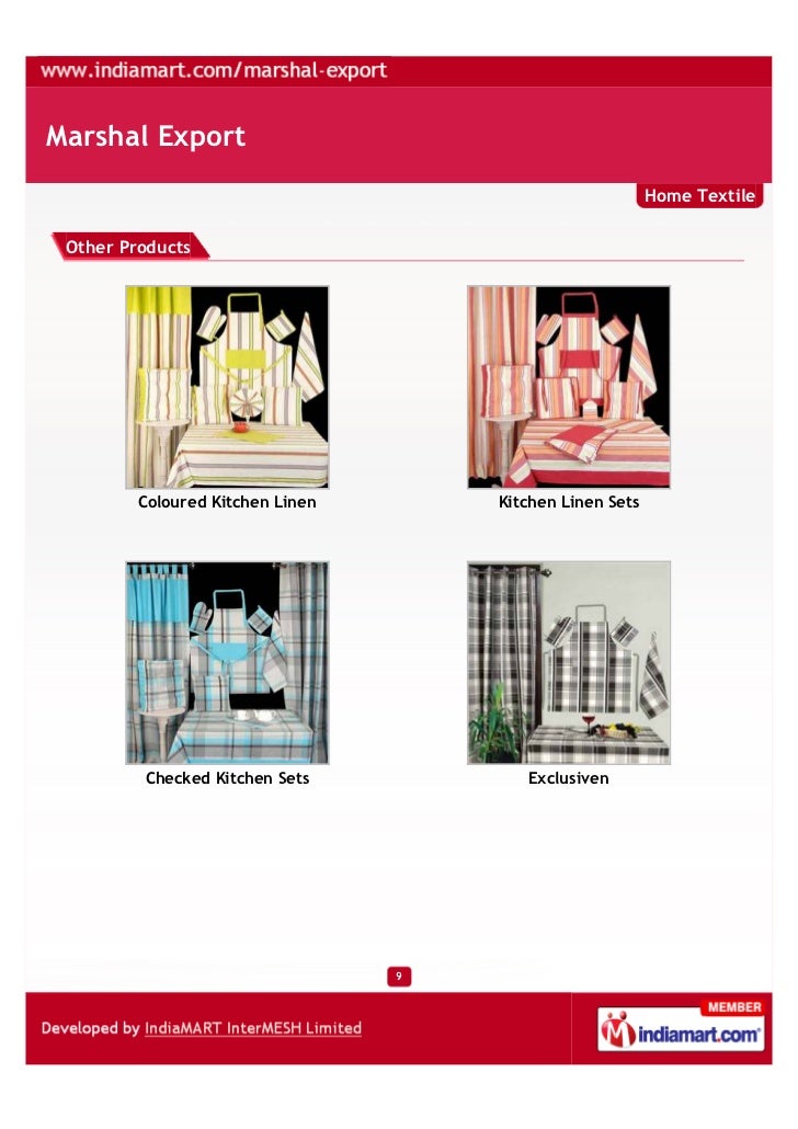 Marshal Export, Karur, Home Textile.