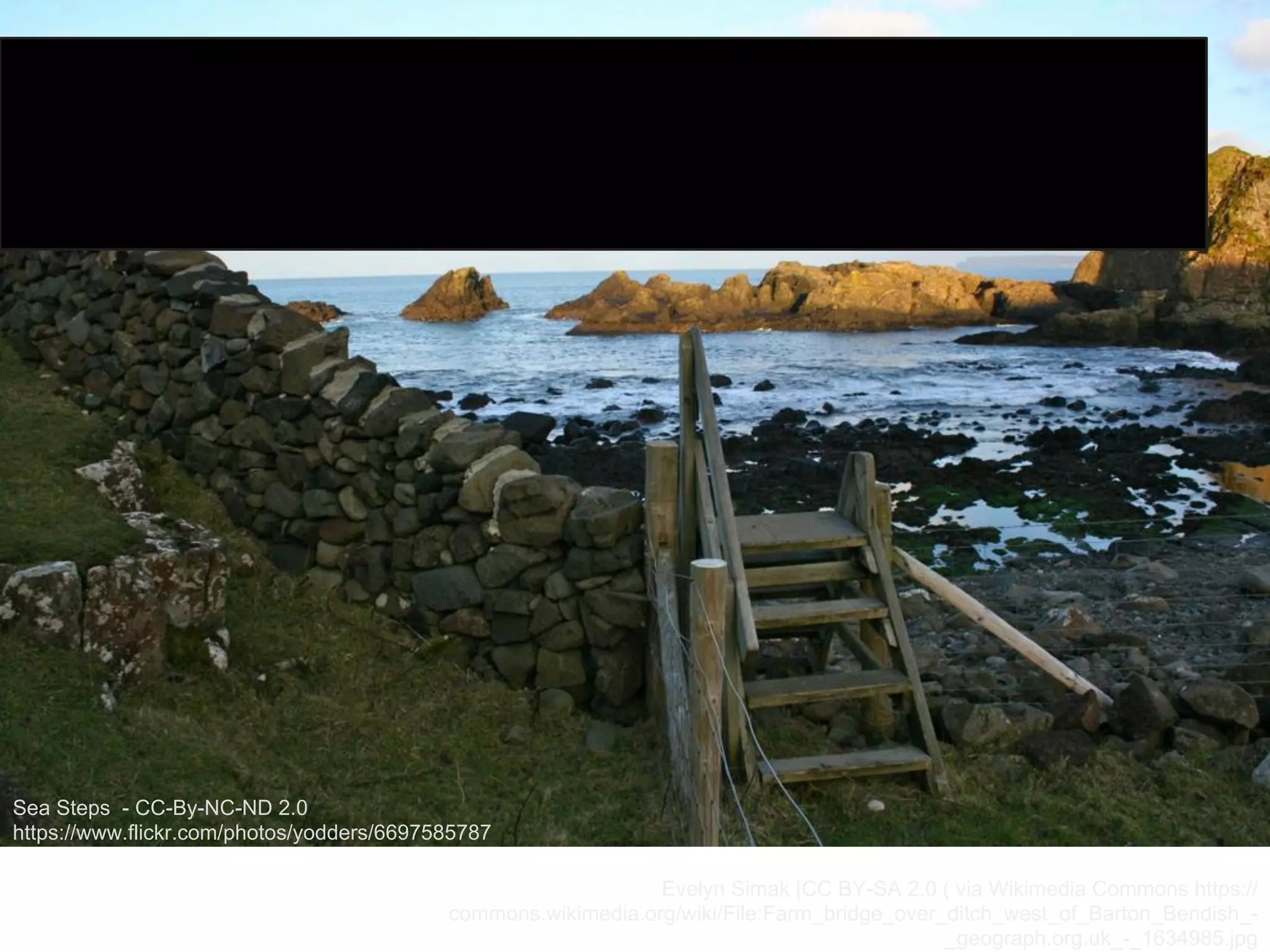 Communities of PracticeChallenge ≅ Opportunity
Sea Steps - CC-By-NC-ND 2.0
https://www.flickr.com/photos/yodders/6697585787
Evelyn Simak [CC BY-SA 2.0 ( via Wikimedia Commons https://
commons.wikimedia.org/wiki/File:Farm_bridge_over_ditch_west_of_Barton_Bendish_-
_geograph.org.uk_-_1634985.jpg
 