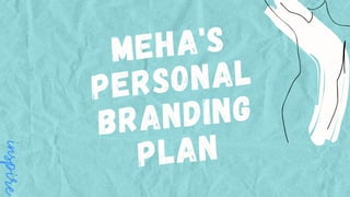Meha's
PERSONAL
Branding
Plan
 