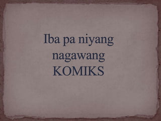 Mga banyag na komiks