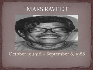 October 19,1916 – September 8, 1988
 