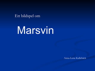 Marsvin Ett bildspel om Anna-Lena Kallebäck 