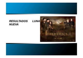MEDIO Y ENTORNO    COMERCIALIZACIÓN   MEDICIÓN E INNOVACIÓN




RESULTADOS         LUNA
NUEVA




                                                Madrid, 15 de abril de 2011
 