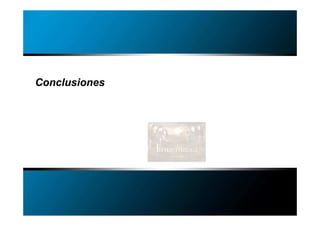 MEDIO Y ENTORNO   COMERCIALIZACIÓN   MEDICIÓN E INNOVACIÓN




Conclusiones




                                               Madrid, 15 de abril de 2011
 
