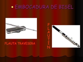 EMBOCADURA DE BISEL FLAUTÍN FLAUTA TRAVESERA 