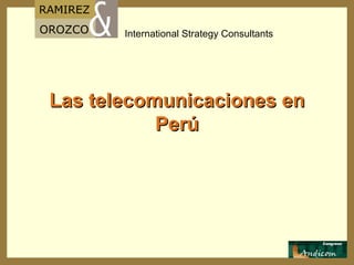 Las telecomunicaciones en Perú 