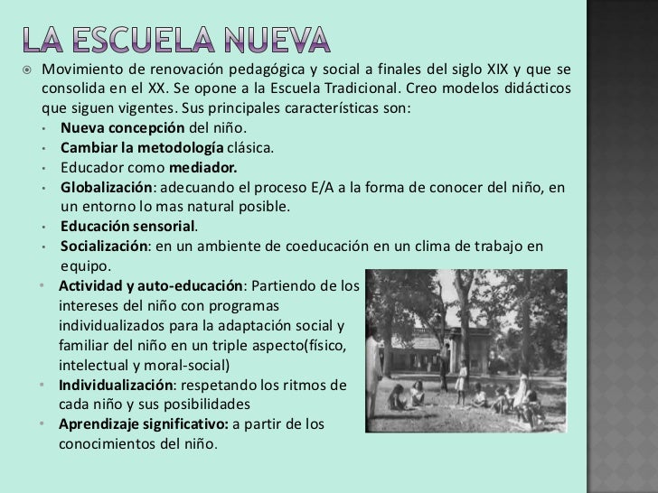 Escuela Tradicional Vs Escuela Nueva